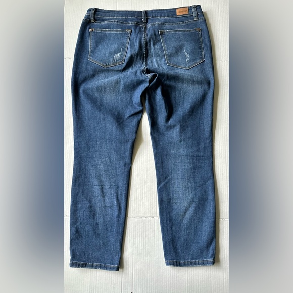 Judy Blue Relaxed Fit Straight Leg Jeans Women 31 Dark Blue Stretch JB82103 - Picture 8 of 10